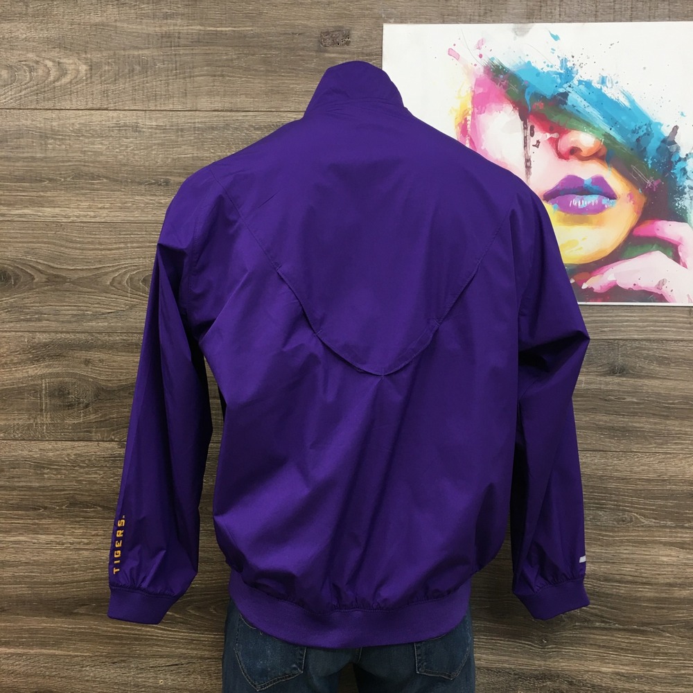 Vintage Nike LSU‎ Tigers Windbreaker Y2K Track Jacket Full Zip NCAA Mens Large - Picture 3 of 8